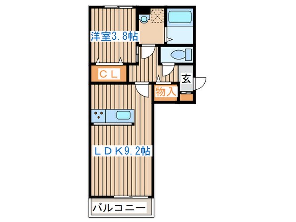 ボヌールＨの物件間取画像